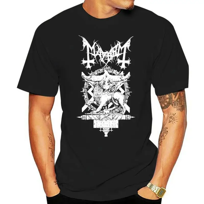 

Mayhem A Season In Blasphemy T Shirt L Darkthrone Emperor Immortal Satyricon 100% Cotton Short Sleeve O Neck Tops Tee Shirts