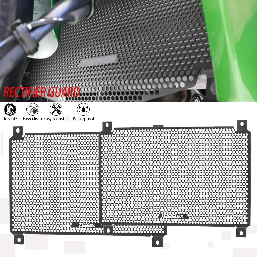 

FOR Kawasaki Ninja 1000SX 2020 2021 2022 2023 Motor Radiator Guard Grill Cover Oil Cooler Bezel Protector Water Tank Ninja1000SX