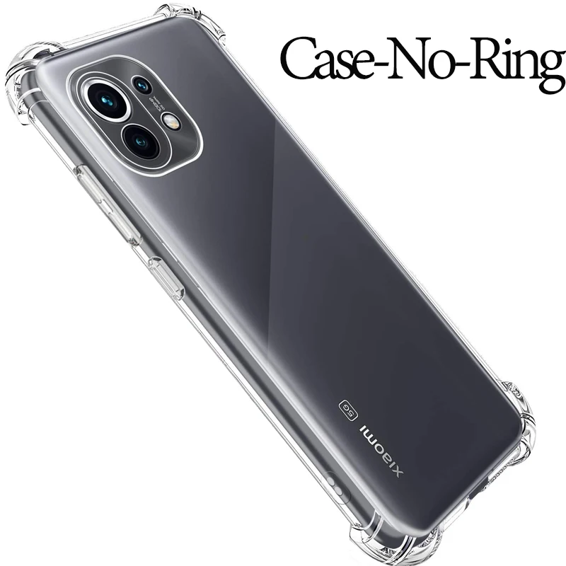 for xiaomi 13 xiaomi12 Ring Case on Xiaomi 11 Lite 5G NE Silicone Cover for xiaomi 12T pro mi 11t pro xiaomi 12 pro Shockproof Case xiaomi 12 lite coque xiomi 13 lite Full Protection Cover xiaomi 12x