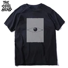 Уличная одежда COOLMIND из 100% хлопка, крутая Мужская футболка с принтом глаз, повседневная мужская футболка с коротким рукавом, свободная футболка с круглым вырезом, мужские футболки, топы