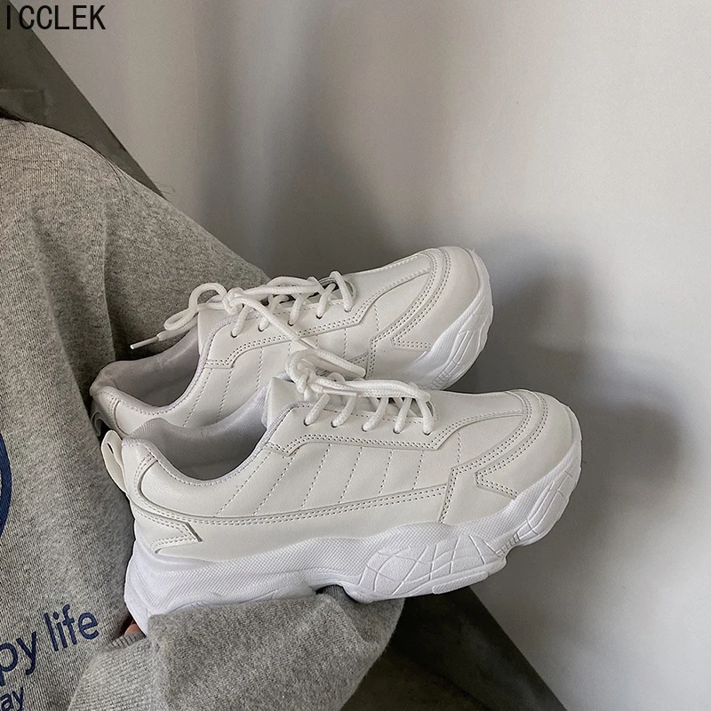 

2022 Platform Sneakers Women's Sports Shoes Spring Summer Running Lady Fashion Casual Tennis Footwear