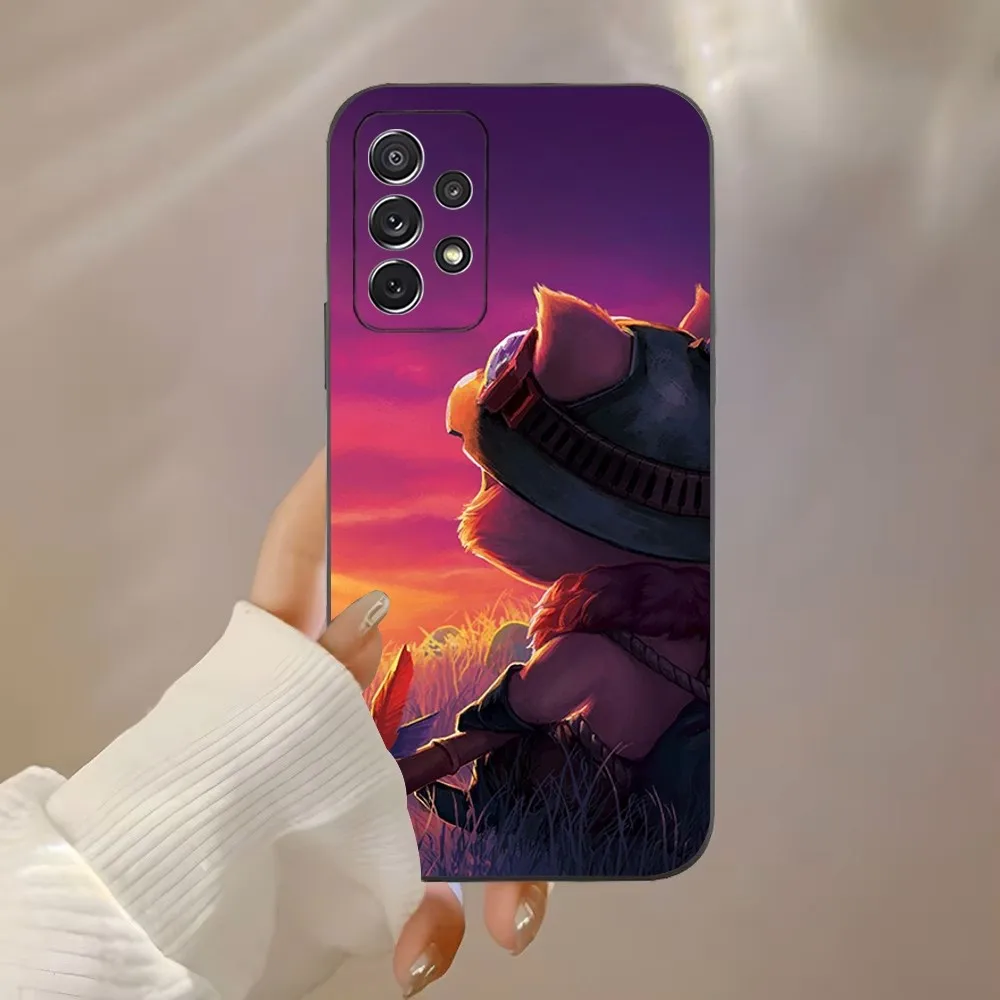 L-League of Legend T-Teemo Phone Case For Samsung Galaxy A91 A80 A73 A72 A71 A53A52 A32 A31A22 A21s A20 Black Cover
