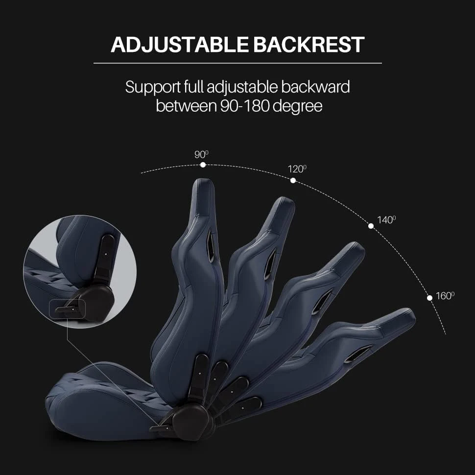 JIABEIR 9009 Синий высококачественный кожаный автомобиль игровая станция симулятор