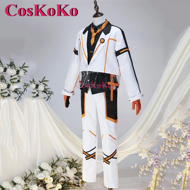 CosKoKo Alban Knox Косплей Аниме VTuber NIJISANJI Костюм первого юбилея Мода Униформа Хэллоуин