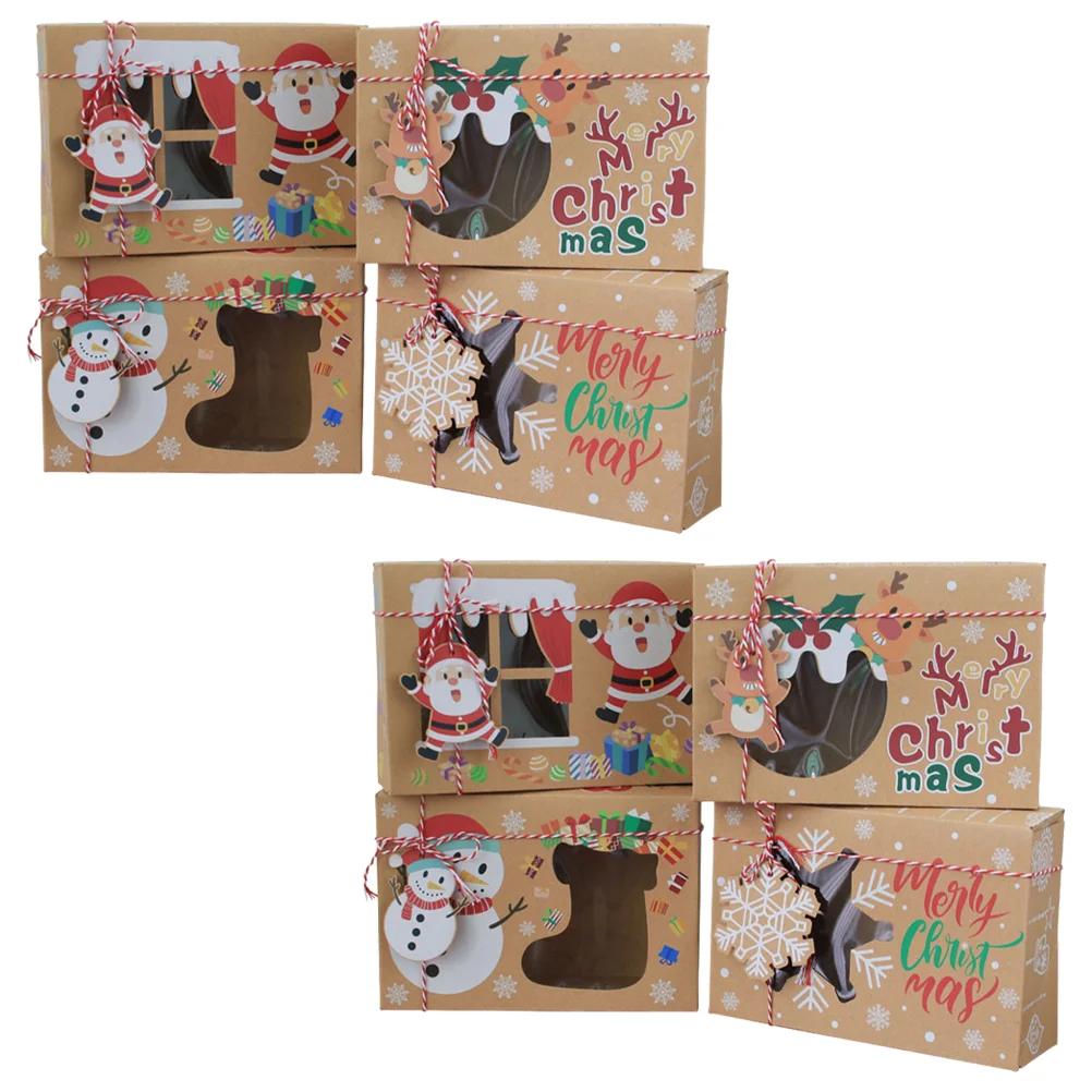 

8 шт., маленькие рождественские упаковочные коробки