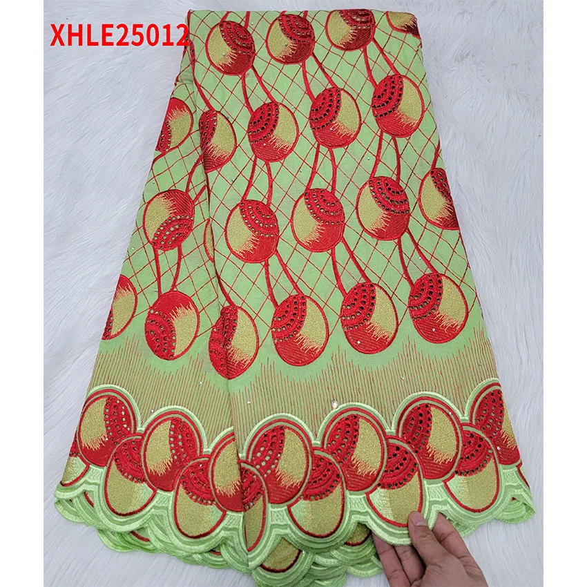 Большая Акция африканская хлопчатобумажная кружевная ткань швейцарская чистая