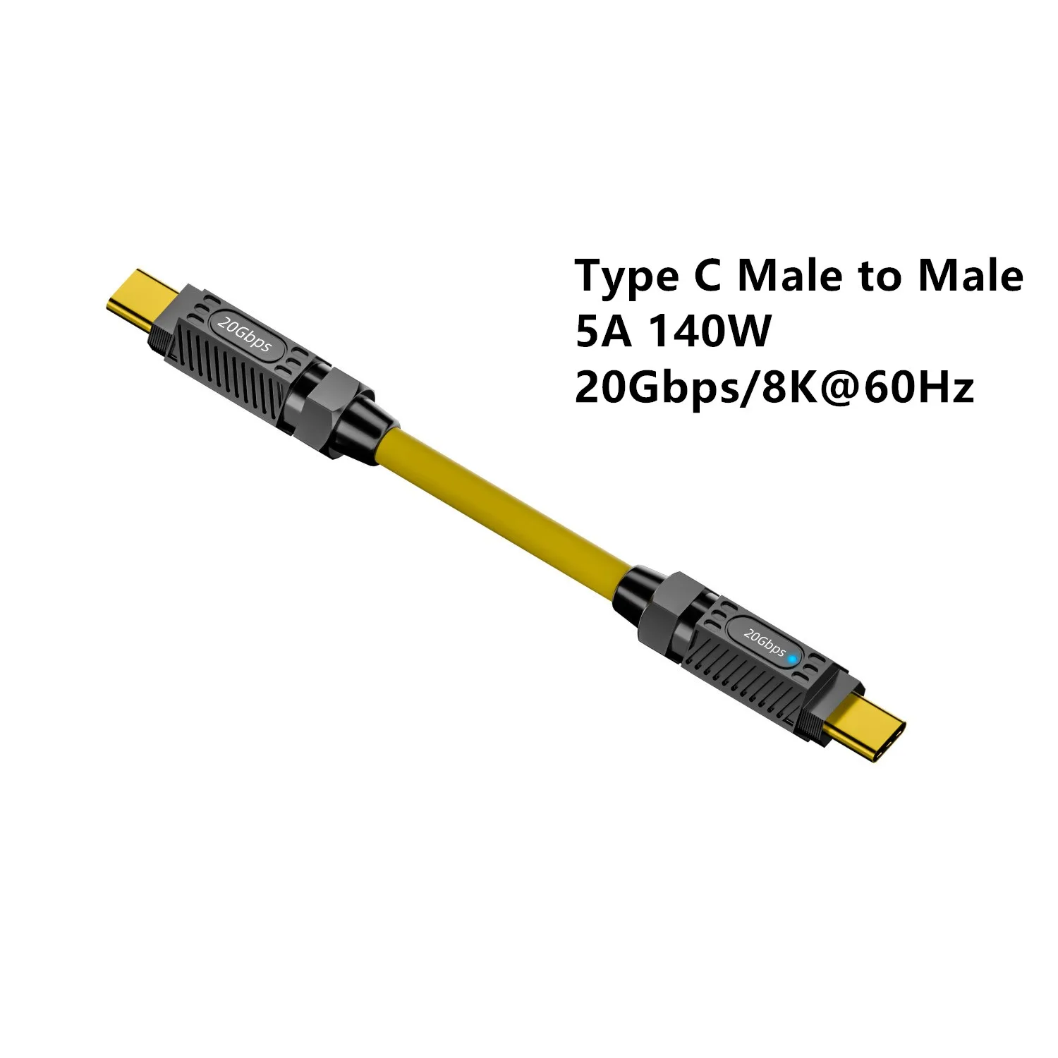 Зарядный кабель USB C 20 Гбит/с передачи данных PD 140 Вт пружины для быстрой зарядки