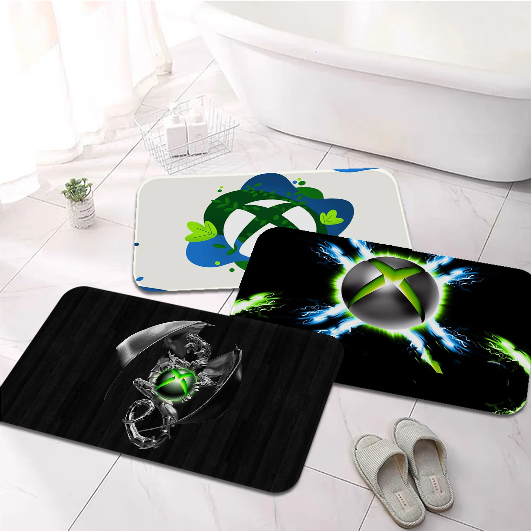 

Gamer Gaming Xbox Floor Carpet Non-Slip Laundry Room Mat Laundry Decor Balcony Child Living Room Welcome Rug