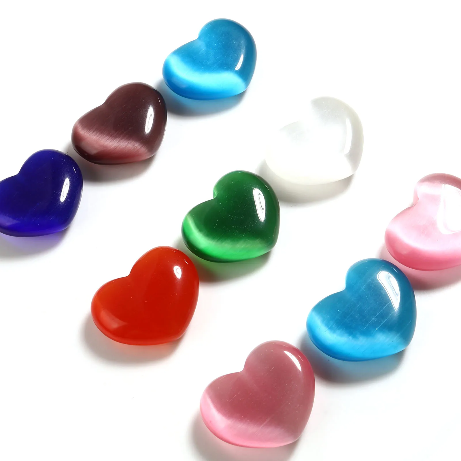 

1 шт., стеклянные бусины «кошачий глаз», 30 х24 мм