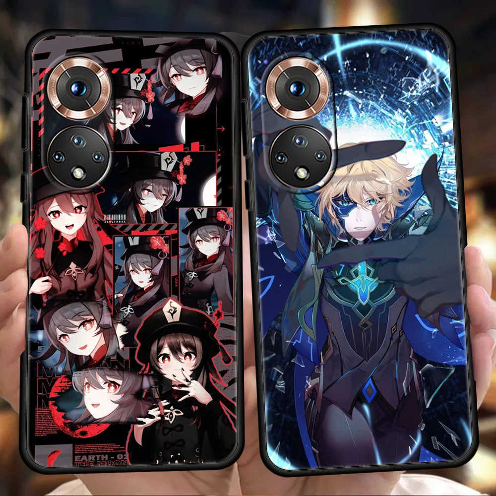 

Genshin Impact Phone Case For Honor 50 10i 20i Pro Cover Bag For Honor 20 20S 10 9 8A 8S 8X 7A 5.7inch 7X Silicone Shell Fundas