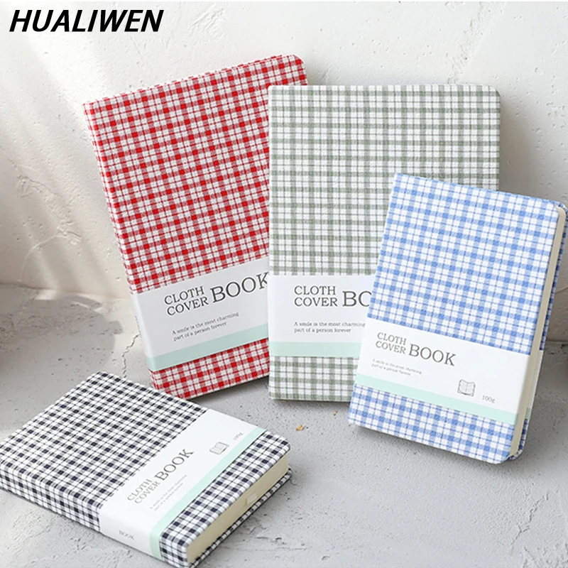 

A5 A6 Notebook Linen Lattice Hard Cover 224 Pages Bullet Head 80 GSM Horizontal Line Paper Diary School Office Supplies Supplies