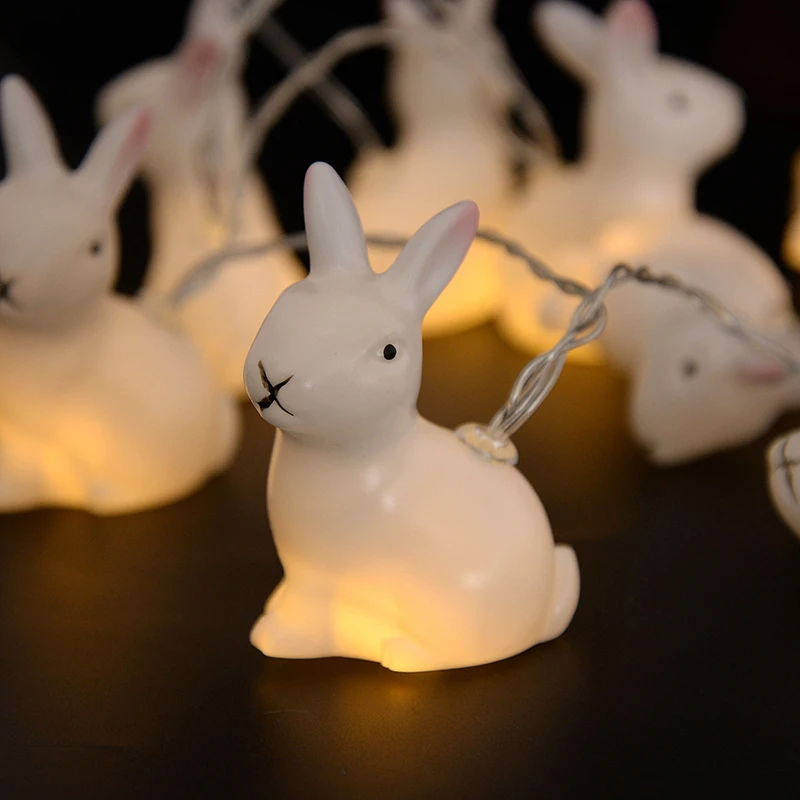 

1.5M 10LED Easter Rabbit String Light for Home Decoration Bunny Lamp Battery Operated Fairy Light Garland Wedding Party Ornament