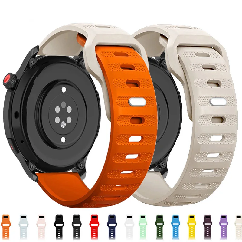 

20mm 22mm Watch Strap For Samsung Galaxy Watch 4 classic/5 Pro/3/active 2/46 Silicone bracelet huawei watch gt 2/2e 3 pro band