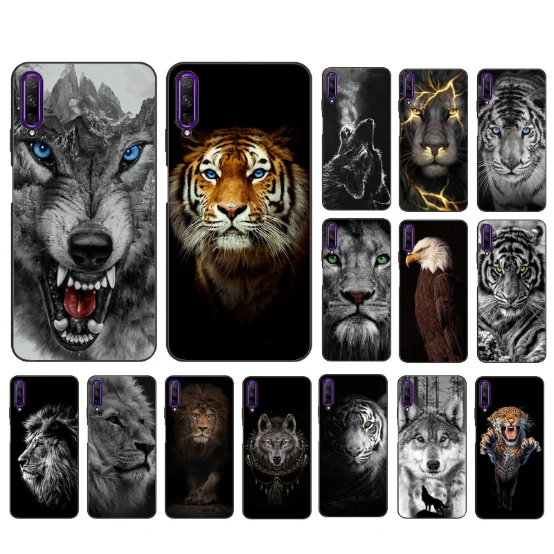 

Wolf Bird Lion Tiger Eagle Animal Phone Case for Huawei P30 P40 Lite P40Pro Mate 20 Pro 20 X Nova 9 8 8i Y9 Y5P Y6P Y7A Y9A Y8S