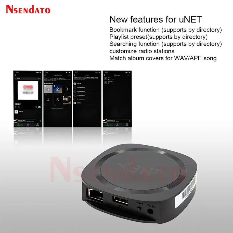 Фото Audiocast uNET USB Music Nas Network Audio Sharing Device Адаптер Совместимый UPNP iHome WiiM AudioPro Audiocast M5 M20 Amp50 №4