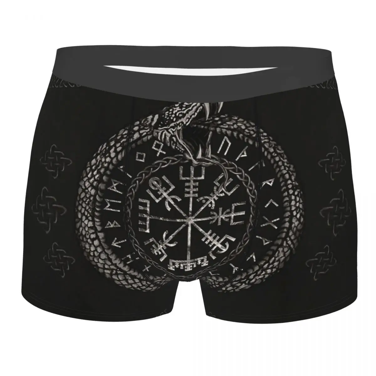 

Man Viking Underwear Vikings Valhalla Boxer Briefs Shorts Panties Homme Breathable Underpants Plus Size