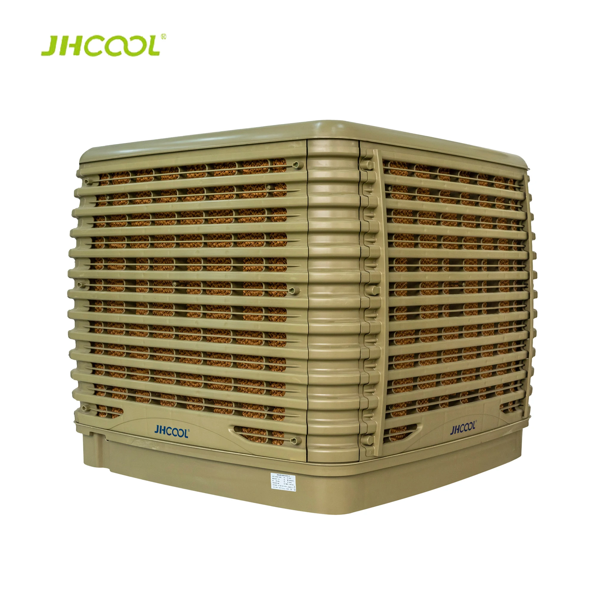 

JHCOOL 30000 m3/h water cooled industrial air conditioner duct evaporative air cooler with Modified PP 3KW power