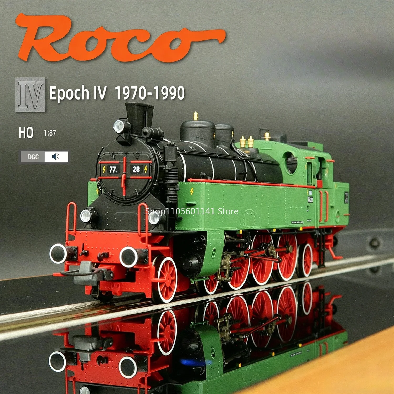 Фото Модель поезда ROCO HO Type 70084/70083 OBB RH77 четвертого поколения с цифровой имитацией звука, две модели паровозов на выбор №1
