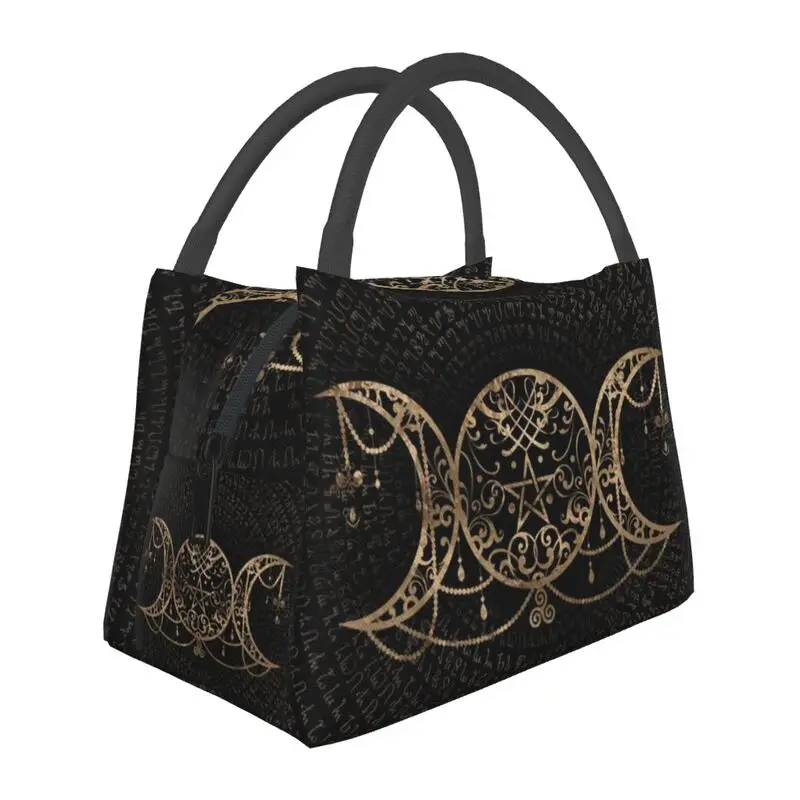 

Портативные Ланч-богини Triple Moon, языческий Wiccan, термоохладитель, пищевая изолированная сумка для обедов, больничный офисный пинический контейнер