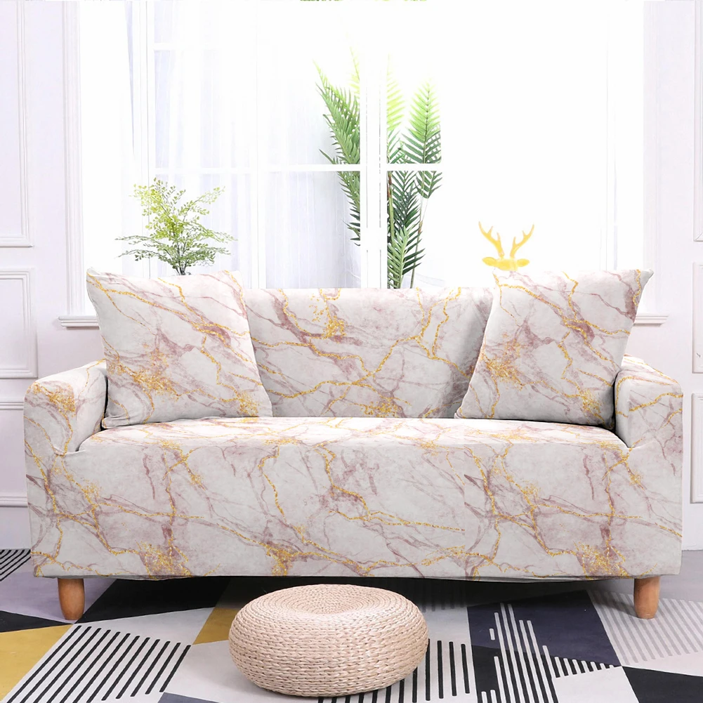 

Обтекаемый чехол для дивана с мраморным принтом обтекаемый чехол для дивана в гостиную съемный эластичный L-образный угловой чехол для дивана домашний декор