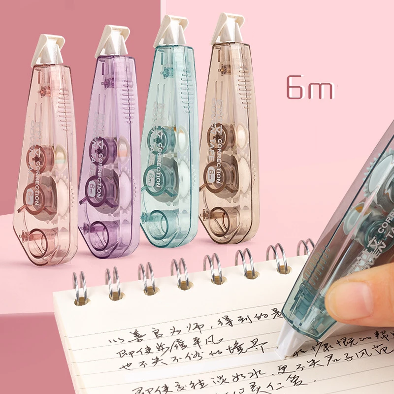 

Simple Morandi Color Correction Tape Kawaii White Out Corrector Tool for Student Kids Korean Stationery School Office Supplies