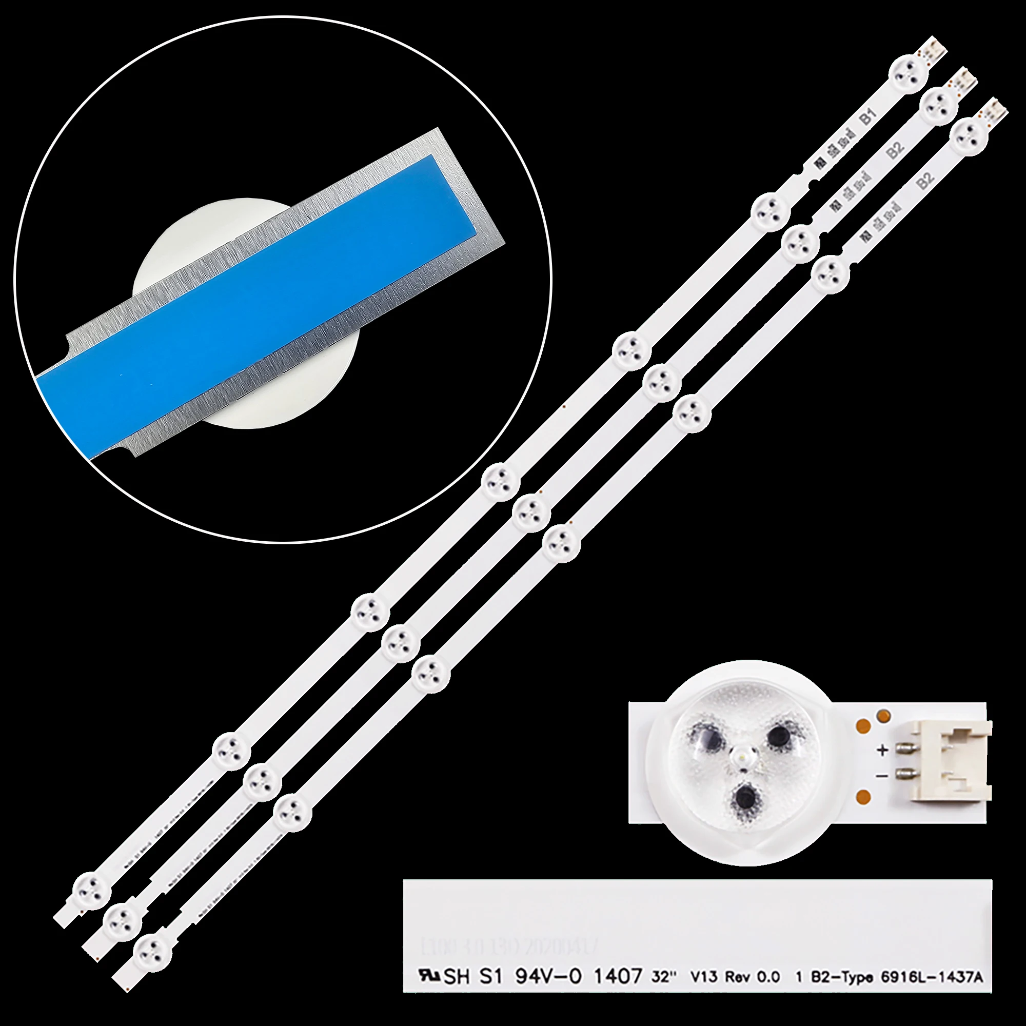 

Комплект светодиодной ленты подсветки для 32LN542V 32LN540V 32LN541V 32LN548C 32LN549E 32LN5707