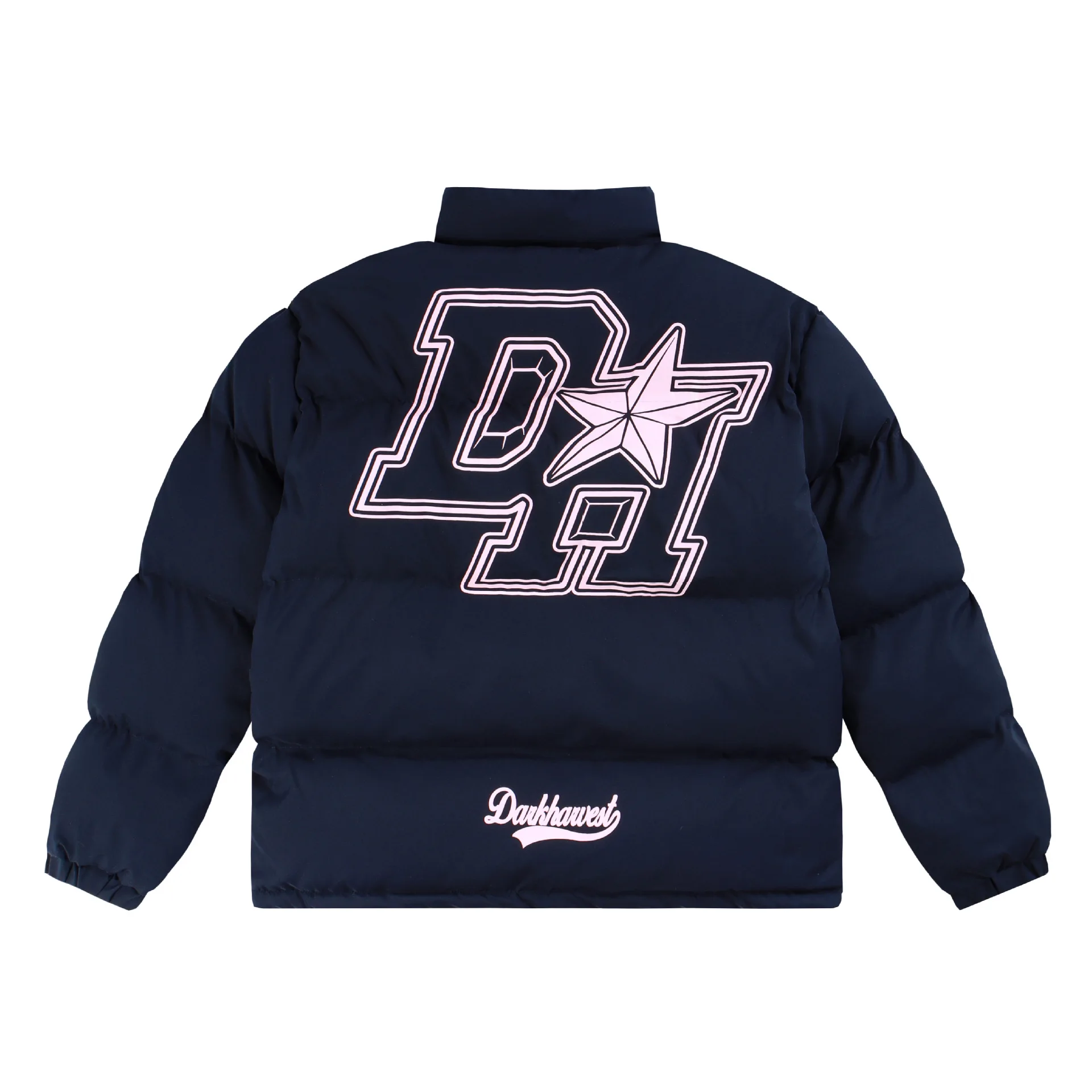 Winter Jacket Men Parkas Thicken Warm Coat Mens Stand Collar Letter Print Casual Y2K Women Fashion New Streetwear Zip Up