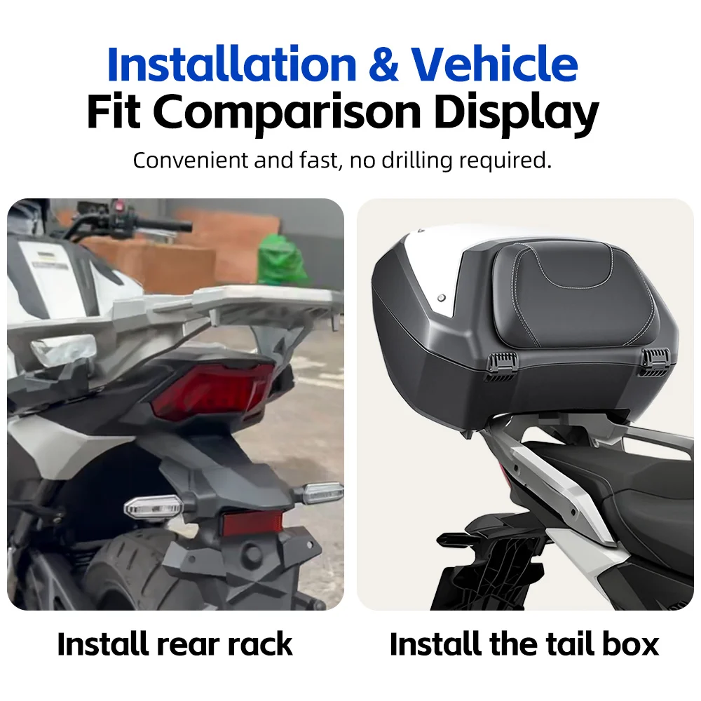Фото Мотоциклетный кофр Speedance NC750X, запираемый, усиленный, практичный, для перевозки багажа №3