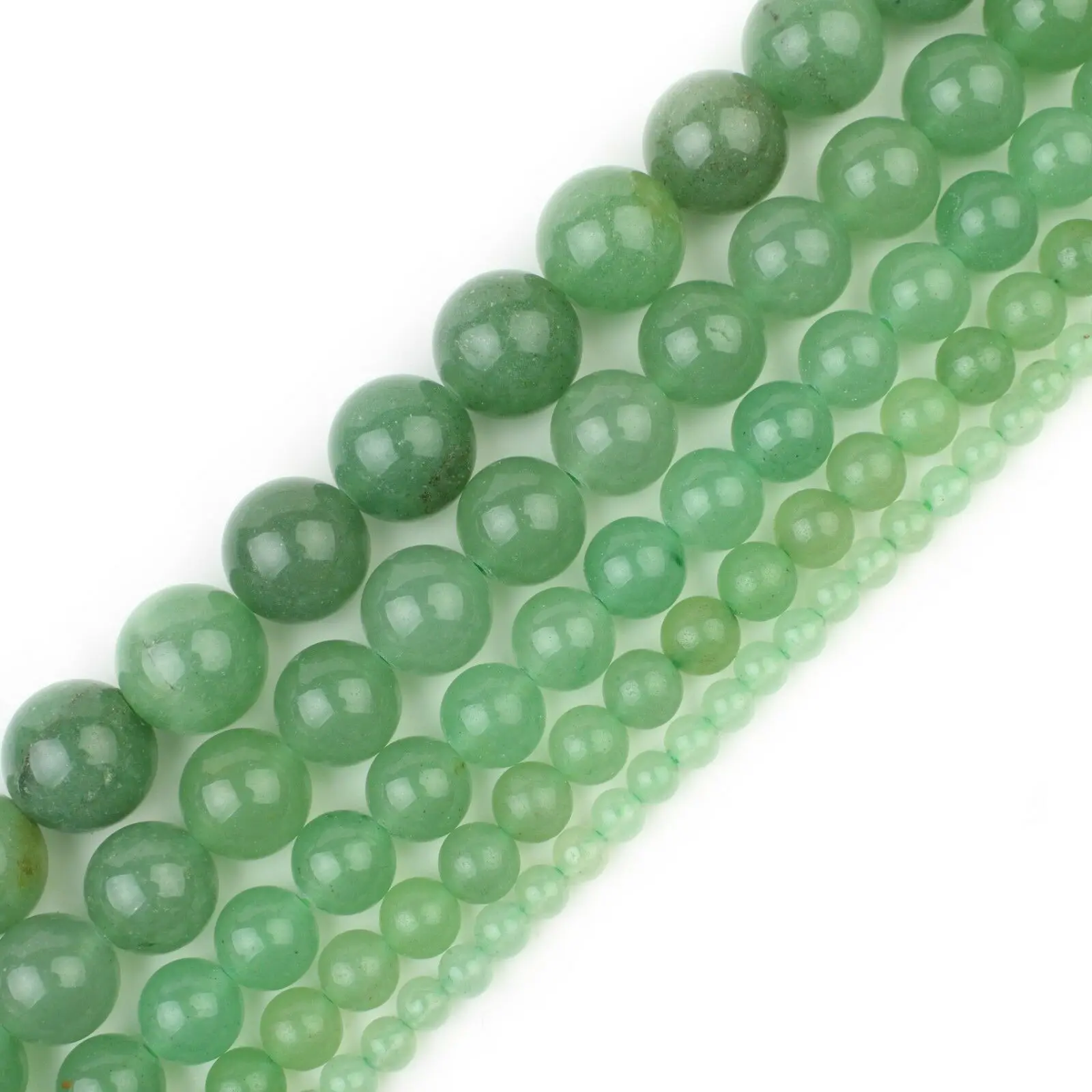 

Green Aventurine Round Beads Natural Loose Healing Stone Full Strand for DIY Bracelet Necklace Jewelry Making 4/6/8/10/12mm 5PCS