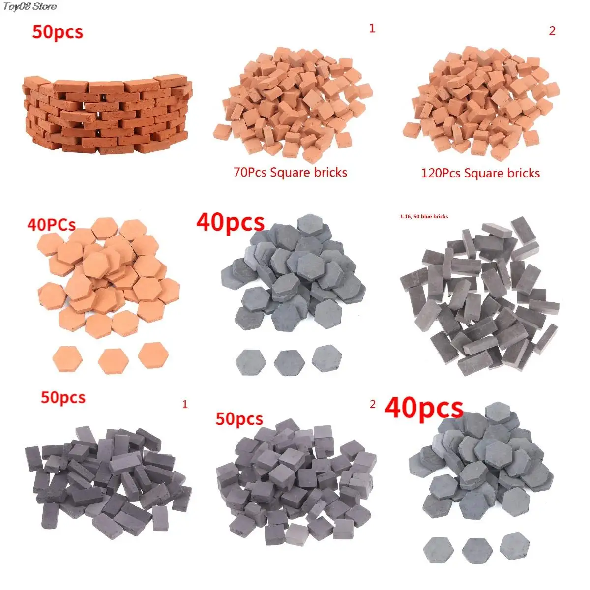 

Лидер продаж, 4-120 шт., стол с песком, имитация кирпича, «сделай сам», строительный пейзаж, портативная миниатюрная прочная декоративная игрушка для детей, моделирование ландшафта