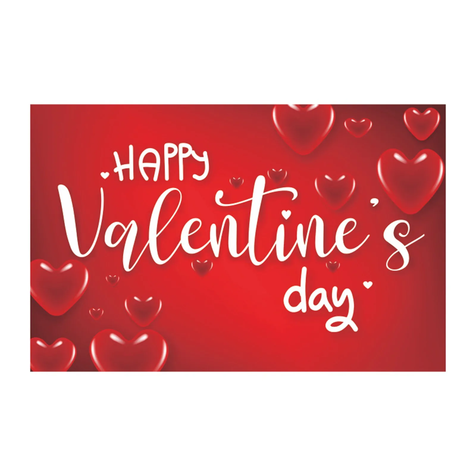 

Valentine's Day Banner Happy Valentine's Day Background Cloth Banner Valentine's Day Party Flag Decoration Articles