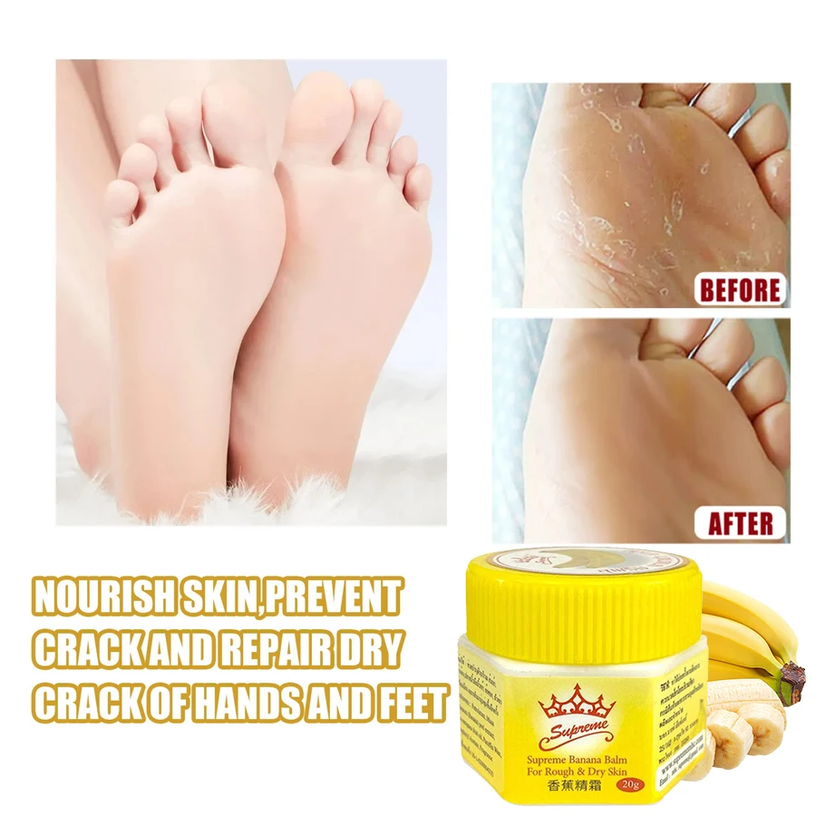 10 шт. тайское банановое масло увлажняющий крем против растрескивания для ног рук