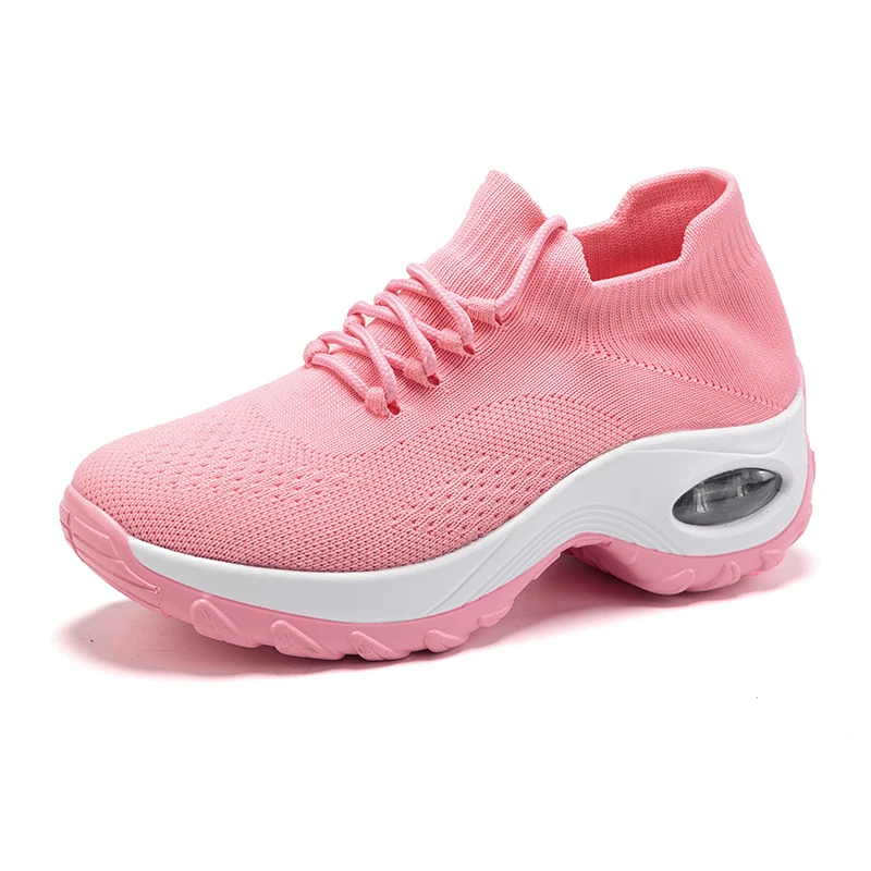

Running Shoes Summer 2023 New Women's Shoes Breathable Mesh Woven Lace Shoes Brand Outdoor Sports Shoes Women Fashion Sneakers