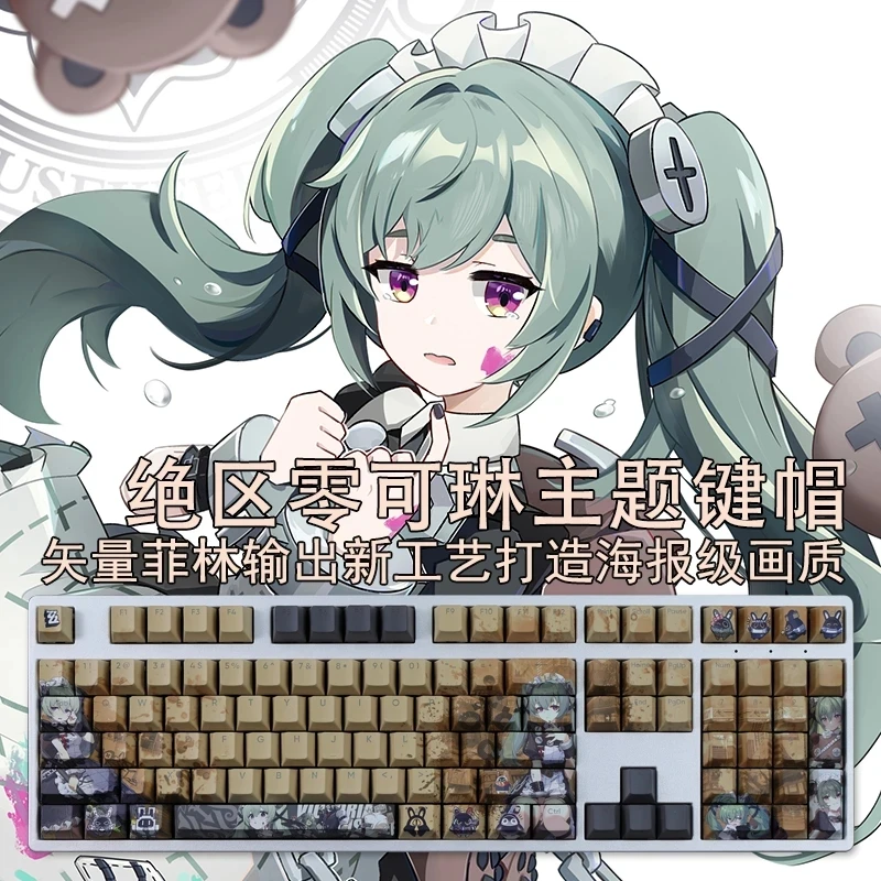 

Колпачки для клавиш с подсветкой, 108 клавиш, с рисунком аниме