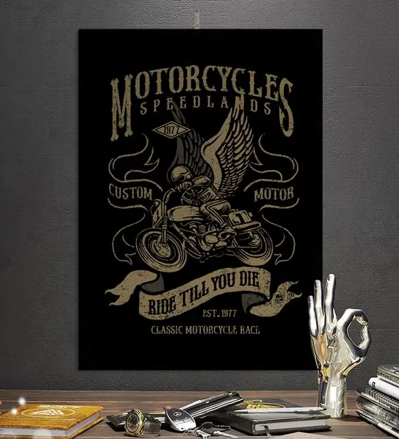 

2021 New Motocycle Themed 1pcs Gift Custom Design 8mm Decorative Wooden Table Set-Home Decoration Wall Accessories Free Shipping