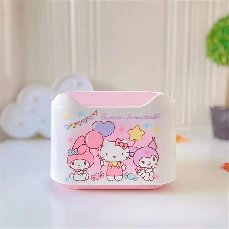 Sanrioed My Melody Kuromi Cinnamoroll Kittly пресс мусорная корзина аниме Kawaii офисный стол для мусора