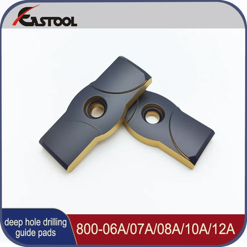 

10 шт. индексируемые твердосплавные направляющие подушечки 800-06A 07A 08A 10A для обработки глубоких отверстий, опорные подушечки для корон, вставки для сверлильных головок
