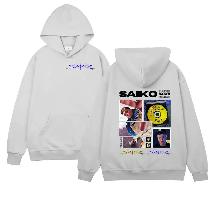 Рэпер SAIKO Tour 2025 новая толстовка с рисунком для мужчин и женщин винтажная большого