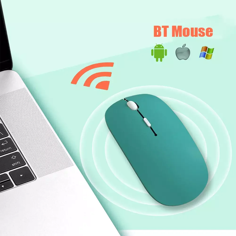 

Mouse Wireless Gaming Mice For Laptop Computer PC Mini Ultra-Thin Single-Mode Battery Silent Computer Mouse