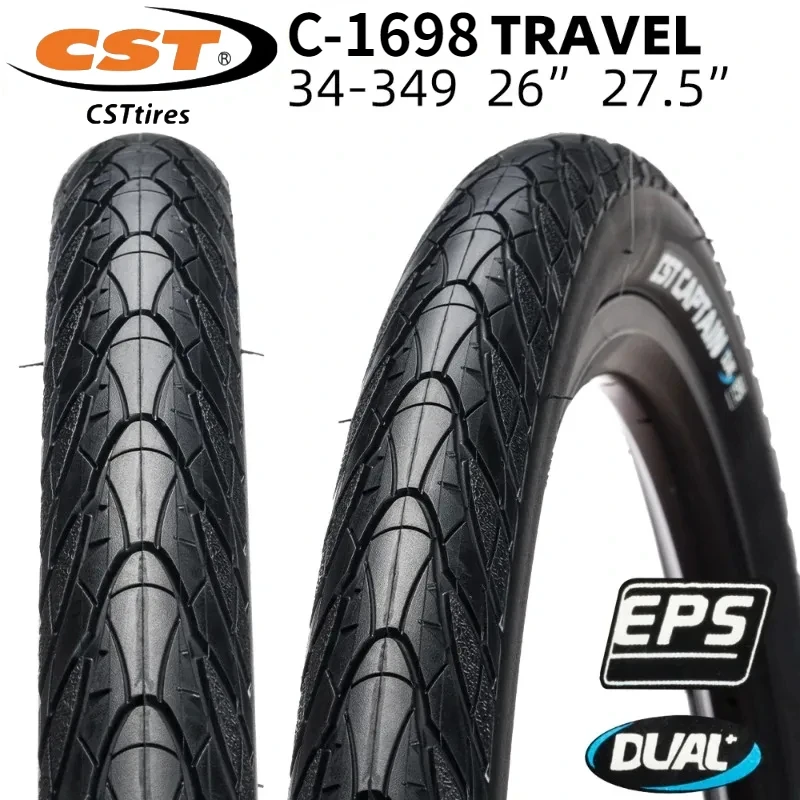 C-1698 КАПИТАНСКАЯ ВЕЛОСИПЕДНАЯ ШИНА CITY CST C1698 ДЕТСКАЯ 34-349 60TPI