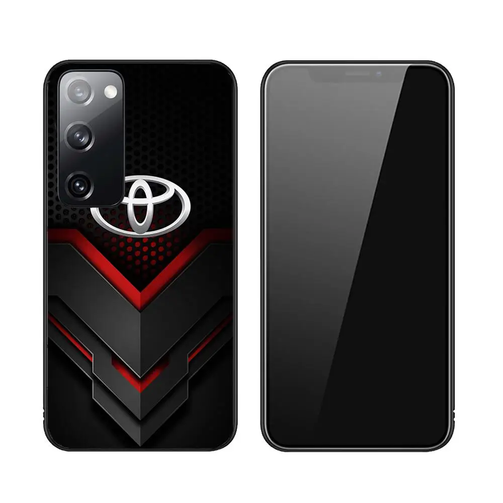 Toyotas Luxury Car Phone Case Luxury Fashion For Samsung Galaxy S23 S21 S10 S30 S20 S22 S8 S9 S30 Pro Plus Ultra Fe Black Covers