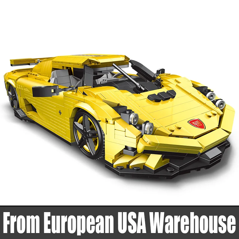 

MOULD KING 10018 Technical Sport Car Building Block Super Speed Racing Vehicle Simulation Model Bricks Toys Birthday Gift