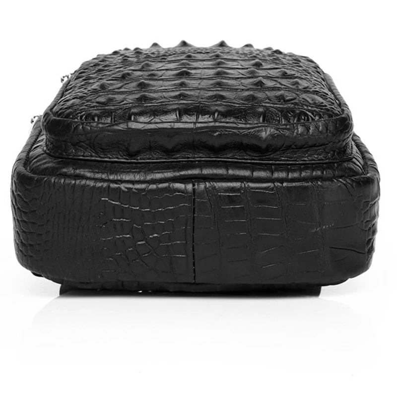Men's Chest Bag Genuine Leather Crocodile Vintage Crossbody Bags Man Travel Back Packs Messenger Shoulder Sling Bags
