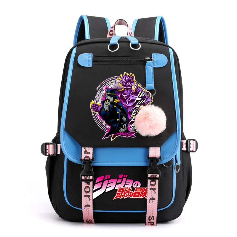 

Jojo's Bizarre Adventure Backpack Schoolbag for Teens Harajuku Travel Knapsack Backpacks for School Teenagers Girls Boys Bookbag