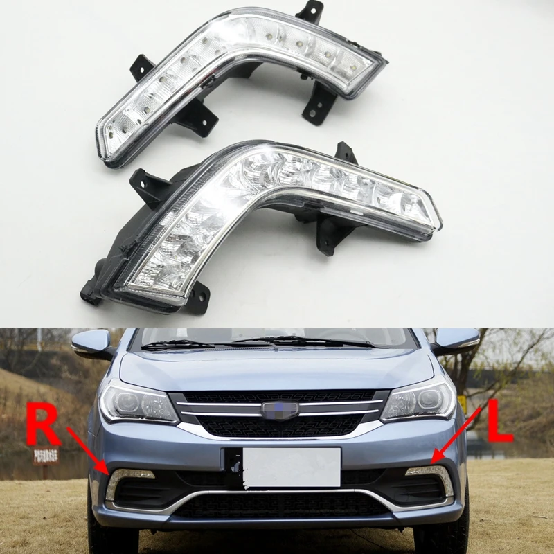 

Front DRL LED Driving Lamp For Geely GC6 MK 2016 2017 2018 2019 Daytime Running Light