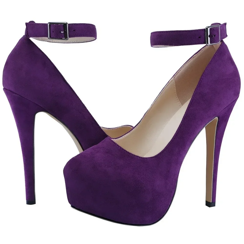 Туфли-лодочки унисекс высокий каблук 14 см цвет в ассортименте