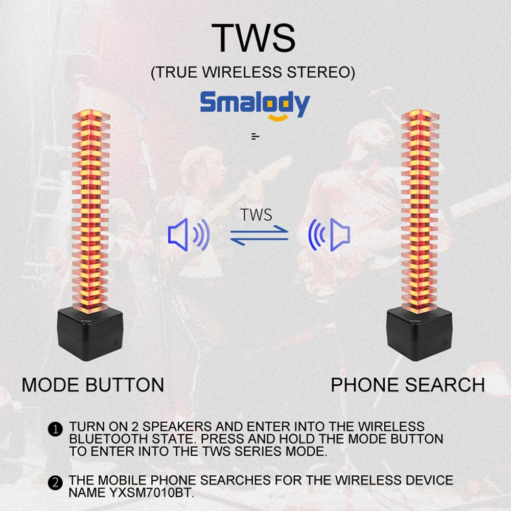 Bluetooth-Колонка Smalody с пультом ДУ 2000 мА · ч |