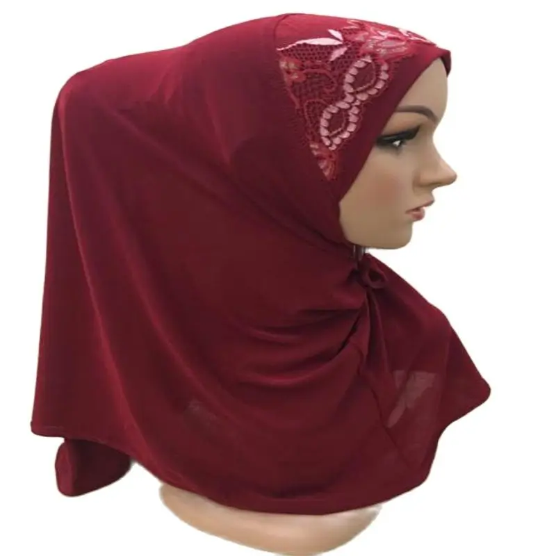 Высококачественный мусульманский шарф среднего размера 65*60 см размеры H020 |