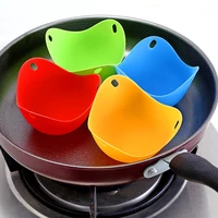 4pcslot silicone egg poacher pancake poach pods baking cup utensil random color kitchen cookware bakeware tool
