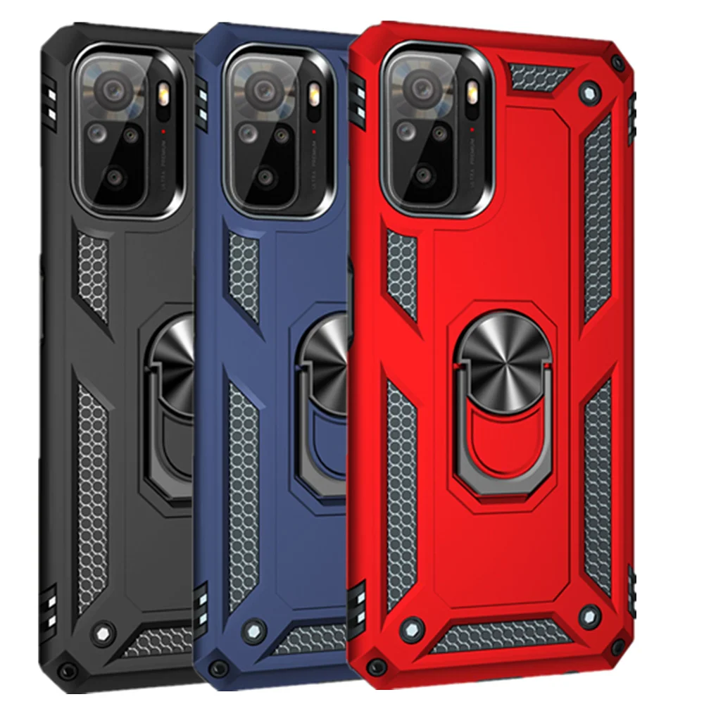 

Magnetic Ring Stand Holder Case for Xiaomi Redmi Note 10 9s 9 10s 9C 9T Poco X3 Pro F3 M3 Mi 11 10T 11i Lite NFC Armor Cover